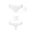 Трусики-бразиліана з бавовни білі passion PS005 PANTIES size M Трусики-бразиліана з бавовни білі passion PS005 PANTIES size M