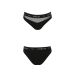 Трусики з прозорою вставкою чорні passion PS006 PANTIES size S