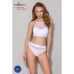 Трусики з прозорою вставкою білі passion PS006 PANTIES size S