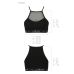 Спортивный топ с прозрачной вставкой чёрный Passion PS006 TOP size L Спортивный топ с прозрачной вставкой чёрный Passion PS006 TOP size L