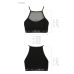 Спортивный топ с прозрачной вставкой чёрный Passion PS006 TOP size XL Спортивный топ с прозрачной вставкой чёрный Passion PS006 TOP size XL
