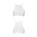 Спортивный топ с прозрачной вставкой белый Passion PS006 TOP size L Спортивный топ с прозрачной вставкой белый Passion PS006 TOP size L