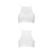 Спортивный топ с прозрачной вставкой белый Passion PS006 TOP size M Спортивный топ с прозрачной вставкой белый Passion PS006 TOP size M