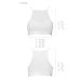 Спортивний топ з прозорою вставкою білий passion PS006 TOP size S Спортивний топ з прозорою вставкою білий passion PS006 TOP size S