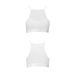 Спортивний топ з прозорою вставкою білий passion PS006 TOP size S Спортивний топ з прозорою вставкою білий passion PS006 TOP size S