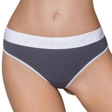 Спортивные трусики-стринги серые Passion PS007 PANTIES size L
