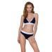 Спортивный топ с двойными бретелями синий Passion PS007 TOP size L Спортивный топ с двойными бретелями синий Passion PS007 TOP size L