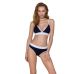 Спортивний топ з подвійними бретелями синій passion PS007 TOP size M Спортивний топ з подвійними бретелями синій passion PS007 TOP size M
