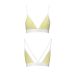 Спортивный топ с двойными бретелями жёлтый Passion PS007 TOP size L Спортивный топ с двойными бретелями жёлтый Passion PS007 TOP size L
