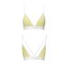 Спортивний топ з подвійними бретелями жовтий passion PS007 TOP size M Спортивний топ з подвійними бретелями жовтий passion PS007 TOP size M