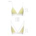 Спортивний топ з подвійними бретелями жовтий passion PS007 TOP size S Спортивний топ з подвійними бретелями жовтий passion PS007 TOP size S