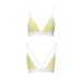Спортивный топ с двойными бретелями жёлтый Passion PS007 TOP size XL Спортивный топ с двойными бретелями жёлтый Passion PS007 TOP size XL