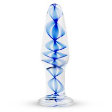Анальная пробка стеклянная с внутренней спиралью Gildo Glass Buttplug No. 23