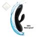 Кролик вібратор з відростком для клітора з двома моторами чорний FeelzToys Lea Rabbit Vibrator Кролик вібратор з відростком для клітора з двома моторами чорний FeelzToys Lea Rabbit Vibrator
