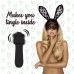 Міні-вібратор для стимуляції клітора з двома насадками чорний FeelzToys Mister Bunny Міні-вібратор для стимуляції клітора з двома насадками чорний FeelzToys Mister Bunny