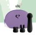 Міні-вібратор для стимуляції клітора з двома насадками чорний FeelzToys Mister Bunny Міні-вібратор для стимуляції клітора з двома насадками чорний FeelzToys Mister Bunny