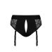 Мереживні труси для страпона з підв'язками для панчіх Strap-On-Me DIVA HARNESS розмір L