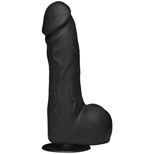 Фаллоимитатор 15,2/5,1 см со съемной присоской реалистичный черный Doc Johnson Kink The Perfect Cock 7.5 inch Vac-U-Lock