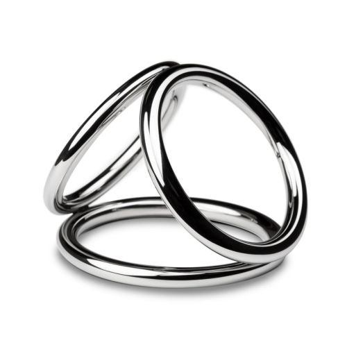 Тройное эрекционное кольцо для фиксации члена и мошонки Sinner Gear Unbendable Large