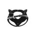 Маска кошки для ролевых игр черная кожаная Fetish Tentation Adjustable Catwoman Diamond Mask