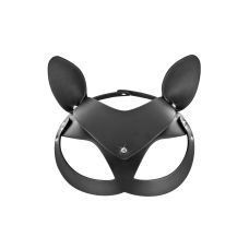 Маска кошки для ролевых игр черная кожаная Fetish Tentation Adjustable Catwoman Diamond Mask
