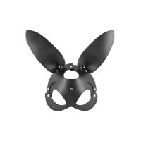 Маска зайчика для рольових ігор чорна Fetish Tentation Adjustable Bunny Mask