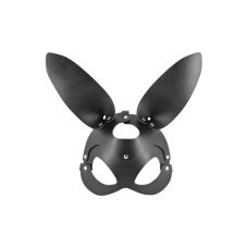 Маска зайки для ролевых игр черная Fetish Tentation Adjustable Bunny Mask