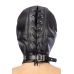 Капюшон-маска закрытая черная для БДСМ Fetish Tentation Closed BDSM hood in leatherette Капюшон-маска закрытая черная для БДСМ Fetish Tentation Closed BDSM hood in leatherette