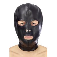 Капюшон-маска для БДСМ с открытыми глазами и ртом Fetish Tentation Open mouth and eyes BDSM hood