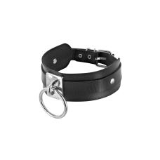 Нашийник C кільцем для шиї людини чорний Fetish Tentation Choker Ring