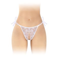 Трусики эротические с доступом к интимным местам белые Fashion Secret STELLA