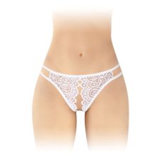 Трусики эротические с доступом к интимным местам белые Fashion Secret Annette
