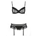 Эротический комплект нижнего белья черный LOVELIA SET XXL/XXXL Passion Эротический комплект нижнего белья черный LOVELIA SET XXL/XXXL Passion