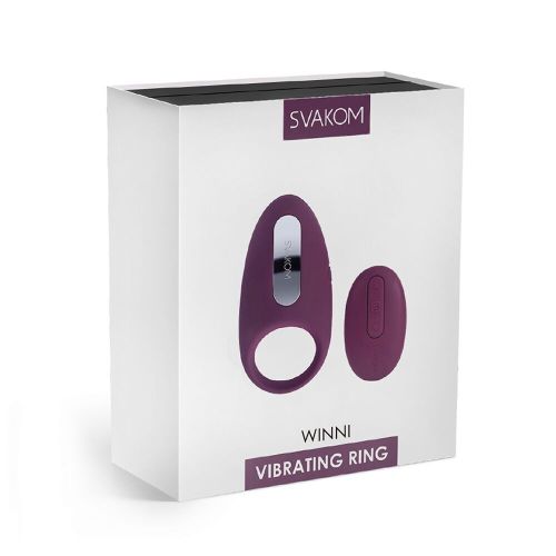 Эрекционное фиброкольцо для пениса фиолетовое Svakom (Сваком) Winni