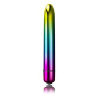 Вибратор классический вагинальный радужный Rocks Off RO-140 мм Prism Rainbow
