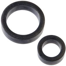 Набор эрекционных колец для пениса Doc Johnson Platinum Premium Silicone The C-Rings Charcoal