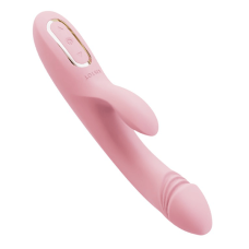 Вибратор кролик с подогревом розовый KisToy Katy 