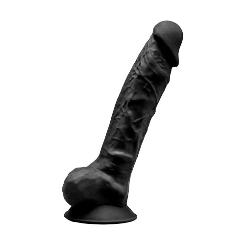 Фаллоимитатор реалистичный силиконовый на присоске черный SilexD Tomas
