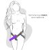 Вибратор на присоске с насодкой для страпона фиолетовый Adrien Lastic Hitsens 3