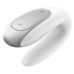Вібратор для двох керований телефоном Сатісфаер Satisfyer Double Fun білий Вібратор для двох керований телефоном Сатісфаер Satisfyer Double Fun білий