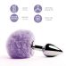 Анальна пробка з заячим хвостиком FeelzToys фіолетовий Анальна пробка з заячим хвостиком FeelzToys фіолетовий