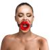 Кляп в рот Розширювач у формі губ на ремінці, натуральна шкіра Art of Sex Gag Lips