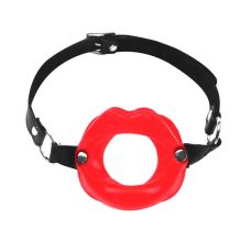 Кляп в рот Розширювач у формі губ на ремінці, натуральна шкіра Art of Sex Gag Lips