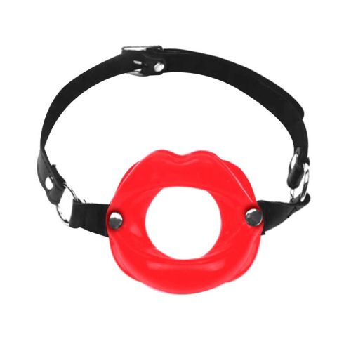 Кляп в рот Розширювач у формі губ на ремінці, натуральна шкіра Art of Sex Gag Lips