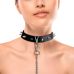 Ошейник с шипами и поводком для людей Art of Sex Collar Spikes and Leash
