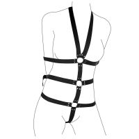 Набір фіксації для тіла і рук за спиною чорний Art Of Sex BDSM Fixation Black Night Simple