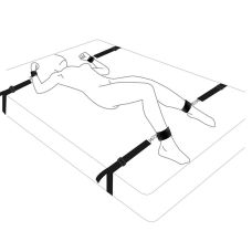 Ремені на ліжко для фіксації рук і ніг Art of Sex Bdsm No pain No game