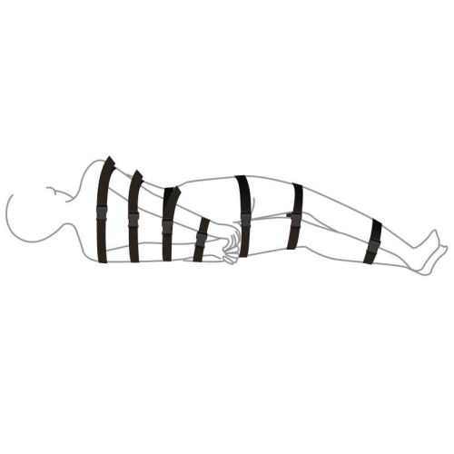 Ремни для бондажа и фиксации всего тела Art of Sex BDSM Bondage Black Night Simple