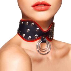 Ошейник для людей из натуральной кожи Art of Sex Collar Butterfly