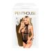 Боди с высоким воротником и глубоким декольте черного цвета Penthouse Perfect Lover размеры L XL